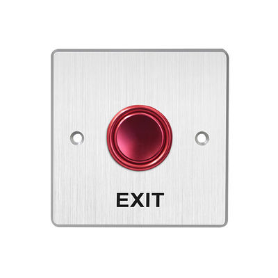 3 Colors No Nc Push Button To Exit , Waterproof Push Button Switch Long - Life Tested