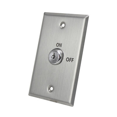 Waterproof Electric Key Switch With Laser Printing Metal Backbox Optional ANSI Size
